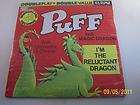 Puff The Magic Dragon 45 Wonderland Records Sealed & New Relunctant 