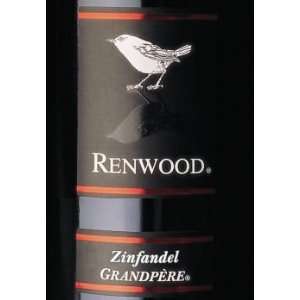  2008 Renwood Grandpere Zinfandel 750ml Grocery & Gourmet 