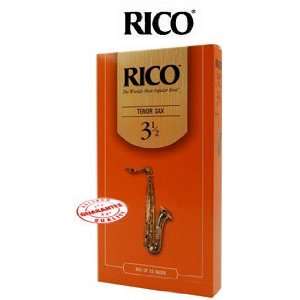  RICO TENOR SAXOPHONE REEDS BOX OF 25   1.5 Size Musical 