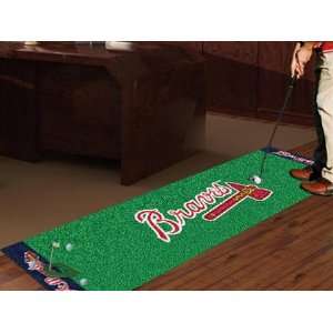 New Atlanta Braves MLB Gear 8ft Golf Putting Green Mat  