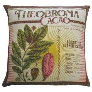 Koko Company 91801 Botanica  Pillow  20X20  Linen  Theobroma Cacao 