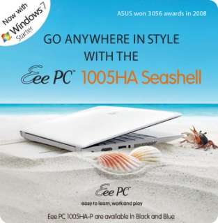 Asus Eee PC 1005HA PU17 BK 10.1 Inch Intel Atom Netbook Computer (Crystal Black)