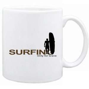  New  Surfing  Only For Brave  Mug Sports