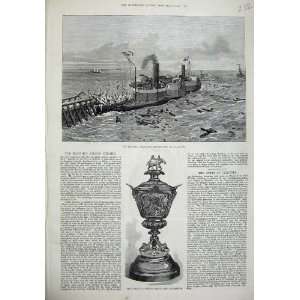  1875 Bessemer Saloon Ship Calais Pier Magdala Cup Buffs 