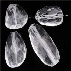  Clear Quartz Crystal Gemstone Faceted Nugget Beads 14 26mm 