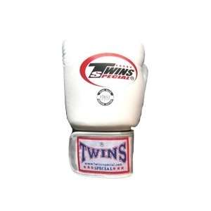  14 oz. Twins Sparring Gloves   White
