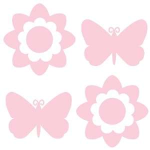 Brewster WPSI98850 Wall Pops for Baby Peel and Stick Flower Butterfly 