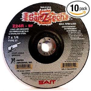   RPM Z Tech   Z24R Zirconium Depressed Center Grinding Wheels, 10 Pack
