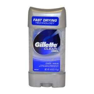   Cool Wave Antiperspirant By Gillette for Men   4 Oz Deodorant Stick