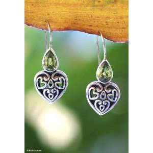 Peridot earrings, Hearts Desire Jewelry