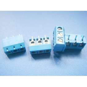 PCB Mount Terminal Block, 3 Pin, 5.00mm, Wire Protector Screw Type