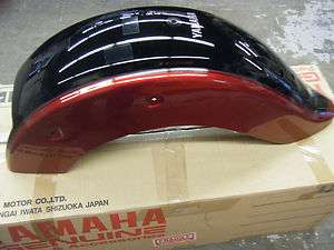 New Rear Fender Yamaha V Star 650 Black/Red Two Tone Paint Classic or 