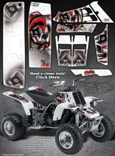 YAMAHA BANSHEE GRAPHICS THE EVIL JESTER WHITE / RED  