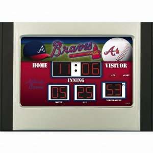  Atlanta Braves Scoreboard Desk & Alarm Clock Sports 