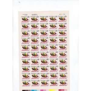   Sleigh of Presents Sheet of 50 x 25 Cent US Postage Stamps Scot 2428