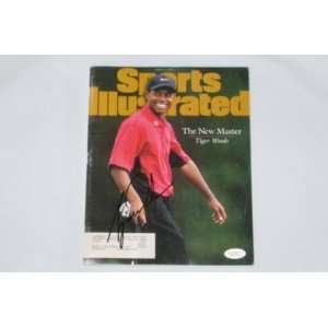 Tiger Woods Pga Golf Signed Authentic Si Magazine Jsa 3   Autographed 