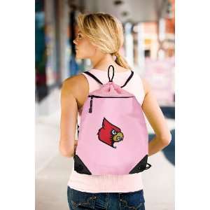    Louisville Cardinals Pink Drawstring Bag