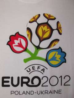 EURO 2012 POLAND UKRAINE OFFICIAL ADIDAS T  SHIRT M L  