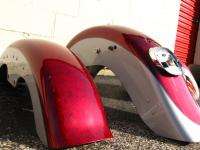 HARLEY DAVIDSON FLSTF SOFTAIL FATBOY GAS TANK AND FENDER SET RED WITH 