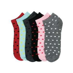 HS Women Fashion Ankle Socks Dot Pattern Design (size 9 11) 6 Colors 6 