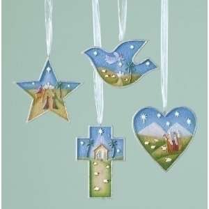 Club Pack of 12 Artist Abbi Brown Light of Peace Christmas Ornaments