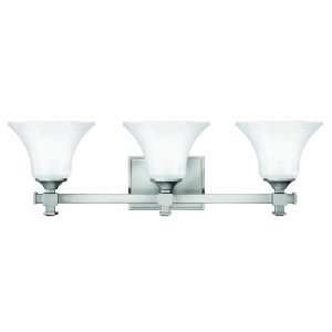   Nickel Abbie Contemporary / Modern 3 Light Wall Sconce from the Abbi