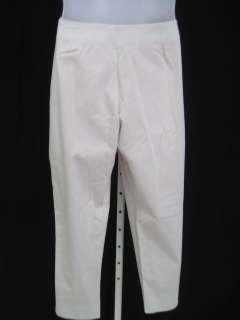 NWT  White Cotton Pants Slacks Sz 16  