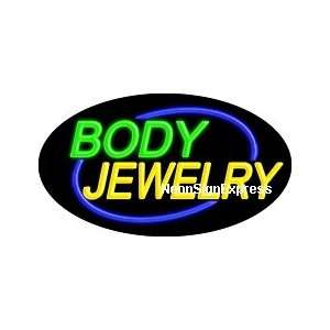  Body Jewelry Flashing Neon Sign 
