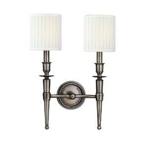  Hudson Valley 4902 AGB Abington 2 Light Wall Sconce in 