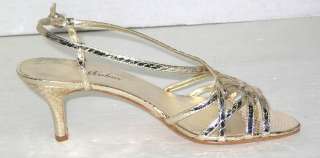 Ragazza Bolero Jasmin Gold Snakeskin Sandal Woman Sz 9  