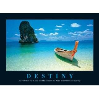 Destiny Beach Scene Motivational, Photography Poster Print, 24 by 36 