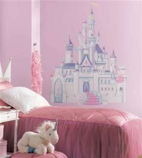   GLITTER CASTLE PINK Wall Decal Girl Bedroom Decor Giant 31x42  