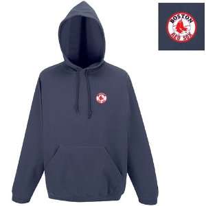 Boston Red Sox MLB Goalie Hooded Sweatshirt by Antigua (Navy Blue 