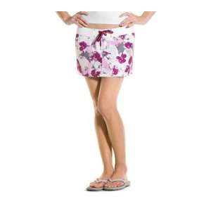  Oakley Hibiscus Board Skirt Crimson Floral Size 4 Sports 