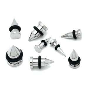  Stainless Steel Nail Ear Gauges Jewelry