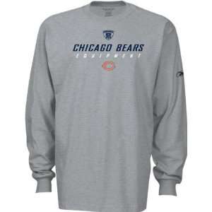  Chicago Bears Grey Equipment Long Sleeve T Shirt Sports 