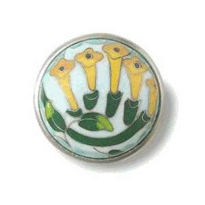  Cloisonn? Honeysuckle Knob 42mm LQ PBF671Y AQU C