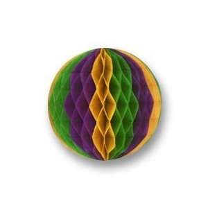  19 in. Gold/Green/Purple Tissue Ball Toys & Games