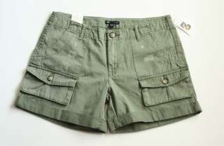 NWT Gap Destructed Military Roll Up Cargo Shorts 8 14  