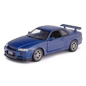  2003 Nissan Skyline GTR 1/18 Blue Toys & Games