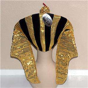 EGYPTIAN PHARAOH King Tut HAT HEADWEAR HEADGEAR Costume  