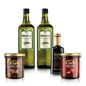 Carli Gran Gusto Gift Box. Two 3/4 Liter bottles of Extra Virgin Olive 