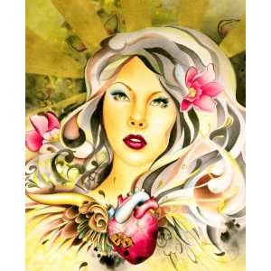   Disaster by Cambria Tattoo Art Canvas Giclee Print