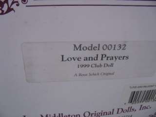   1999 Club doll LOVE & PRAYERS w box and COA #2764 REVA SCHICK  