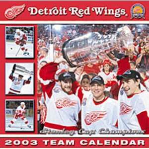  Detroit Red Wings 2003 Wall Calendar
