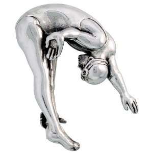 Sterling Silver Acrobatic Diver Brooch Pin, 1 1/4 (32mm 