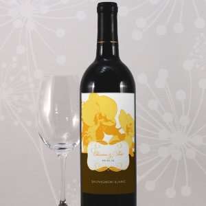  Orchid Glamour Wine Label   Periwinkle