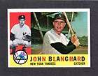 1960 TOPPS #283 John Blanchard NEW YORK YANKEES EX MI