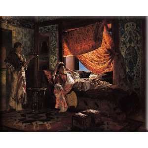  A Moorish Interior 16x13 Streched Canvas Art by Ernst 