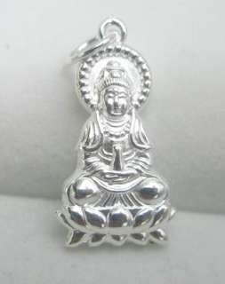 stytles 925 sterling silver Maitreya Buddha / Guanyin charm pendant 